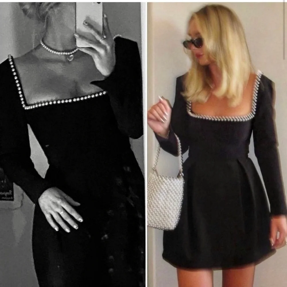 Odd Muse The Ultimate Muse Pearl Mini Dress Black - Picture 5 of 15